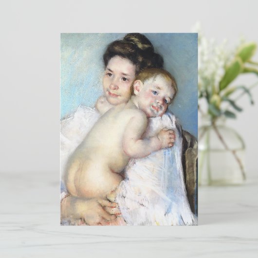 De jonge moeder | Mary Cassatt (Staand voorkant)