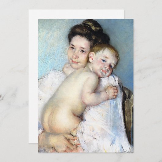 De jonge moeder | Mary Cassatt (Voorkant / Achterkant)