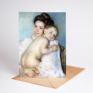 De jonge moeder   Mary Cassatt Kaart