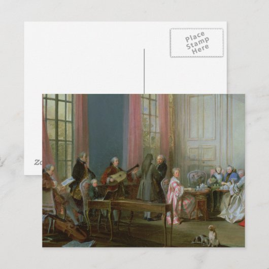 De jonge Mozart in de clavichord Briefkaart (Voorkant / Achterkant)