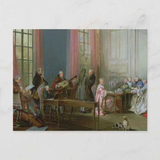 De jonge Mozart in de clavichord Briefkaart (Voorkant)