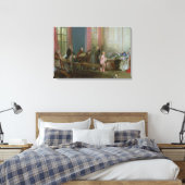 De jonge Mozart in de clavichord Canvas Afdruk (Insitu (Slaapkamer))