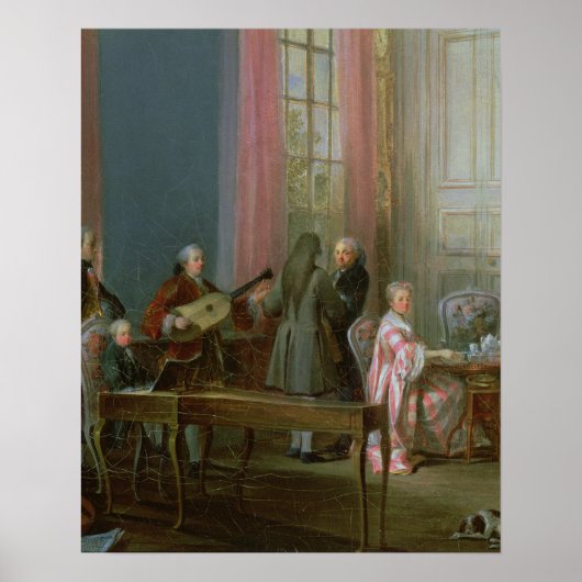 De jonge Mozart in de clavichord Poster (Voorkant)