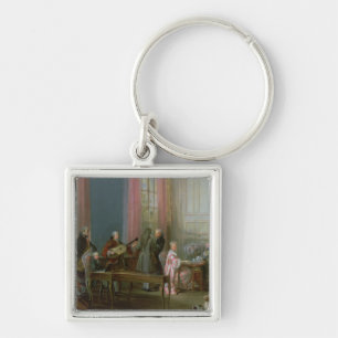 De jonge Mozart in de clavichord Sleutelhanger