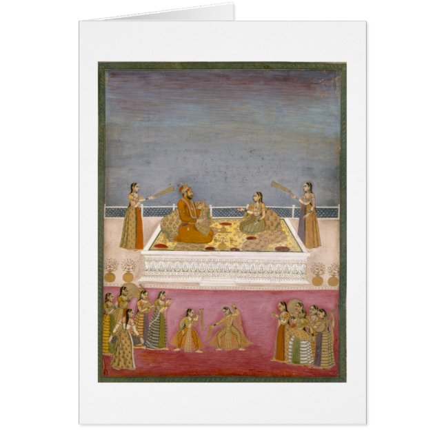 De jonge Mughal Emperor Muhammad Shah in een zee (Voorkant)