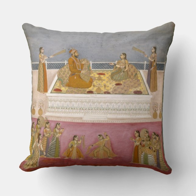 De jonge Mughal Emperor Muhammad Shah in een zee Kussen (Voorkant)