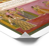 De jonge Mughal Emperor Muhammad Shah in een zee Poster (Hoek)