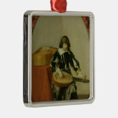 De jonge musicus metalen ornament (Rechts)