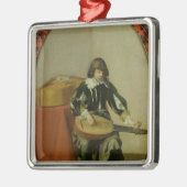De jonge musicus metalen ornament (Links)
