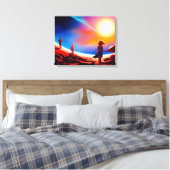 De jonge ontdekkingsreizigers canvas afdruk (Insitu (Slaapkamer))