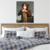 De jonge rondweg (door James Henry Beard) Canvas Afdruk (Insitu (Slaapkamer))