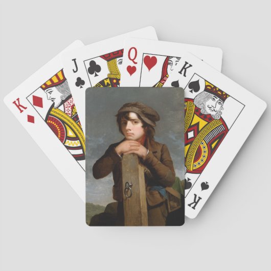 De jonge rondweg (door James Henry Beard) Pokerkaarten (Achterkant)