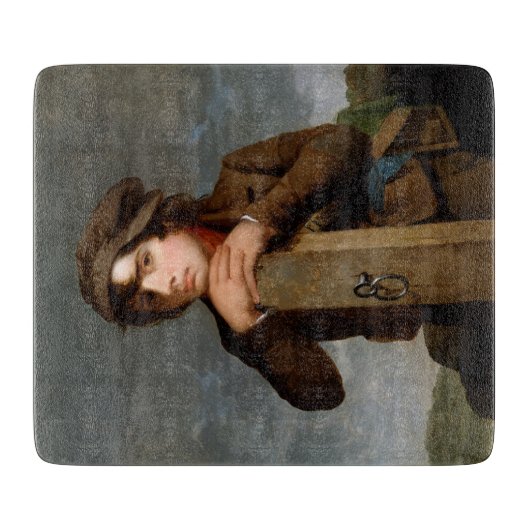 De jonge rondweg (door James Henry Beard) Snijplank (Voorkant)