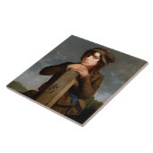 De jonge rondweg (door James Henry Beard) Tegeltje (Zijkant)