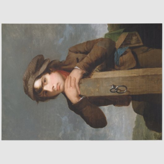 De jonge rondweg (door James Henry Beard) Tissuepapier (Voorkant)