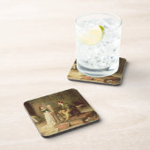 De jonge spaander (olie op doek) bier onderzetter (Rechterzijde)