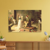 De jonge spaander (olie op doek) canvas afdruk (Insitu (Woonkamer))