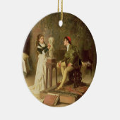 De jonge spaander (olie op doek) keramisch ornament (Rechts)