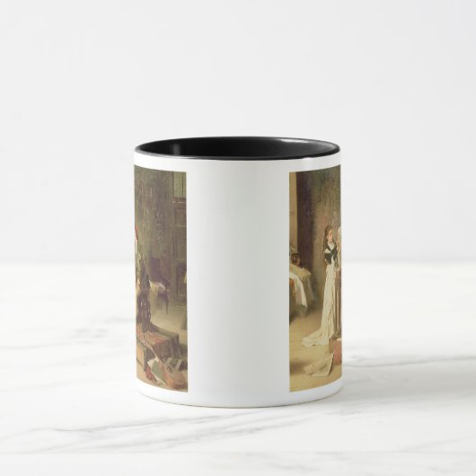 De jonge spaander (olie op doek) mok (Midden)