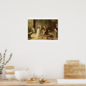 De jonge spaander (olie op doek) poster (Keuken)
