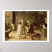 De jonge spaander (olie op doek) poster (Voorkant)