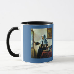 De jonge vrouw van Vermeer met een waterpitcher ca Mok
