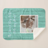 De jongen die mijn foto van het hartzakje heeft ge sherpa deken (Voorkant (horizontaal))