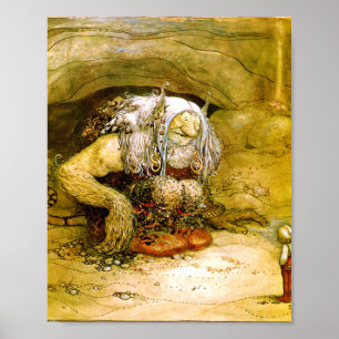 De jongen die nooit bang was John Bauer Poster