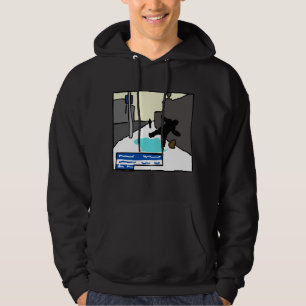De jongen die op het ijs uitgleed hoodie