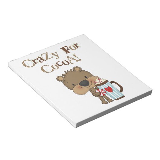 De jongen draagt Gek voor de Vakantie van de Cacao Notitieblok (Schuin)