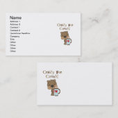 De jongen draagt Gek voor de Vakantie van de Cacao Visitekaartje (Voorkant / Achterkant)