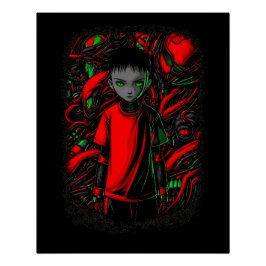 De Jongen en de Machines Perfect Poster