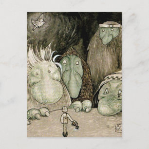 “De Jongen en de Trollen” Aquarel van John Bauer Briefkaart