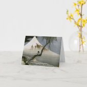 De jongen en zet het Japanse Fijne Art. van Fuji Kaart (Gele Bloem)