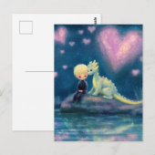 De jongen en zijn draak briefkaart (Voorkant / Achterkant)