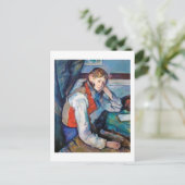 De jongen in de Rode Vest, Cezanne Briefkaart (Staand voorkant)