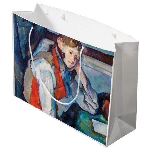 De jongen in de Rode Vest, Cezanne Groot Cadeauzakje (Achterkant Gekanteld)