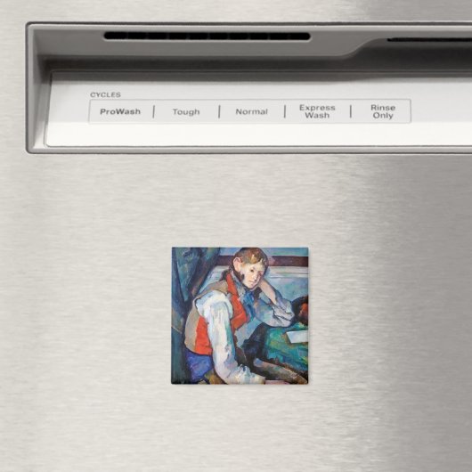 De jongen in de Rode Vest, Cezanne Magneet (Insitu (Vaatwasser))