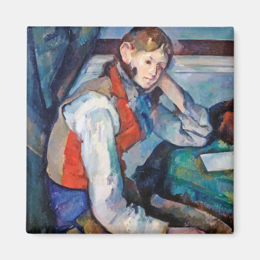 De jongen in de Rode Vest, Cezanne Magneet (Voorkant)