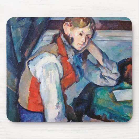 De jongen in de Rode Vest, Cezanne Muismat (Voorkant)