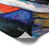 De jongen in de Rode Vest, Cezanne Poster (Hoek)