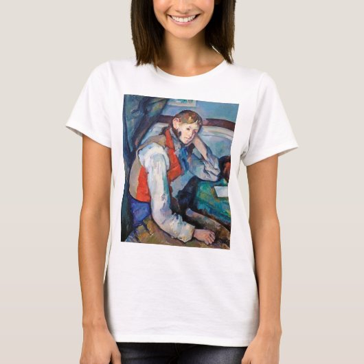 De jongen in de Rode Vest, Cezanne T-shirt (Voorkant)