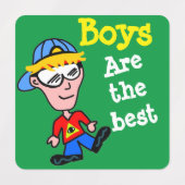 De jongen labels (Design 2)