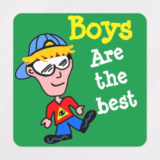 De jongen labels (Design 2)