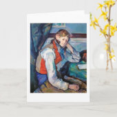 De Jongen met het Rode Vest, Cezanne Kaart (Gele Bloem)