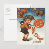 De Jongen van de Kat van de Lantaarn van de Briefkaart (Voorkant / Achterkant)