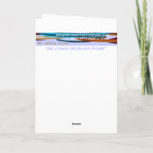 De Jongen van de Slagwerker van Kerstmis Feestdagen Kaart (Achterkant)