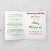 De Jongen van de Slagwerker van Kerstmis Feestdagen Kaart (Binnen)