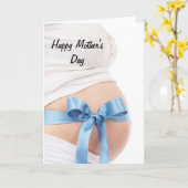 De Jongen van het Baby van de Aanstaande moeder Kaart (Gele Bloem)