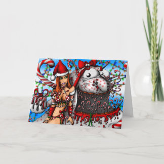 De Jongen van het Riet van het snoep Feestdagen Kaart